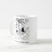 Wüsteninsel. Das Essen ist "Fisch a la Coconut". Kaffeetasse (Vorderseite Links)