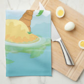 Wüsteninsel Geschirrtuch (Viertel Falte)