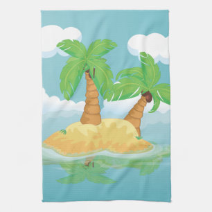 Wüsteninsel Geschirrtuch