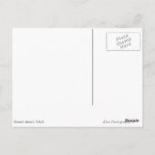 Wüsteninsel im pazifischen weißen Text Postkarte (Rückseite)