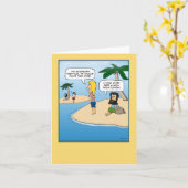 Wüsteninsel-Karte (innen leer) Karte (Gelbe Blume)