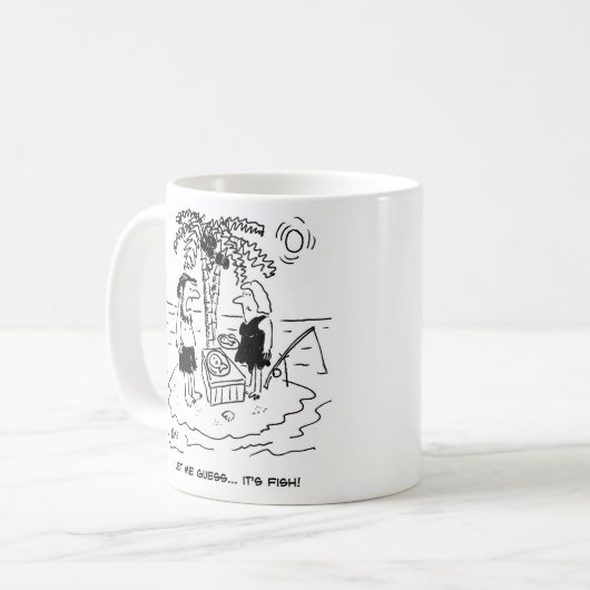 Wüsteninsel. Man vermutet, dass das Essen Fisch is Kaffeetasse (Vorderseite Links)