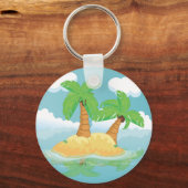 Wüsteninsel Schlüsselanhänger (Vorderseite)