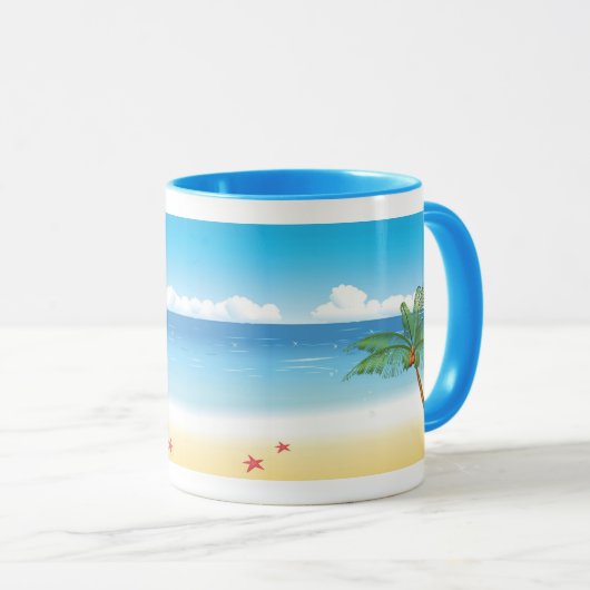 Wüsteninsel Tasse (VorderseiteRechts)