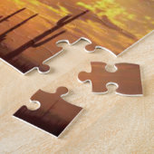 Wüstenkaktus bei Sonnenuntergang Puzzle (Seite)