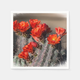 Wüstenkaktus-Blume Serviette