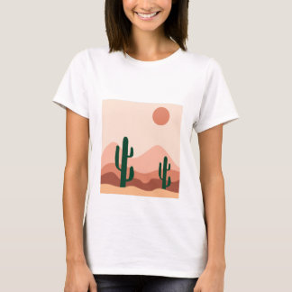 Wüstenkaktus boho art T-Shirt