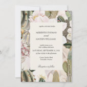 Wüstenkaktus Boho Foto Hochzeitseinladung Einladung (Vorderseite)