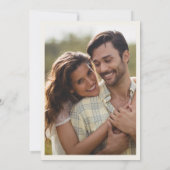 Wüstenkaktus Boho Foto Hochzeitseinladung Einladung (Rückseite)