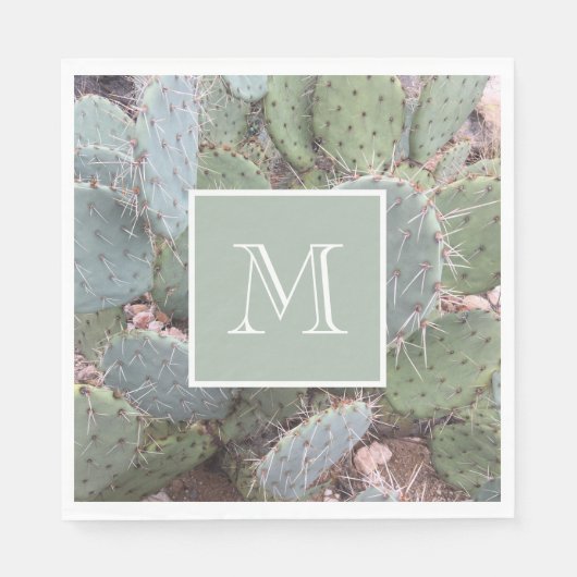 Wüstenkaktus Custom Serviette (Vorderseite)