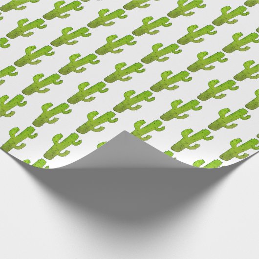 Wüstenkaktus Geschenkpapier (Ecke)