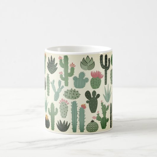 Wüstenkaktus Hübsch Kaffeetasse (Mittel)