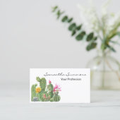 Wüstenkaktus im Südwesten Visitenkarte (Stehend Vorderseite)