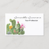 Wüstenkaktus im Südwesten Visitenkarte (Vorderseite)