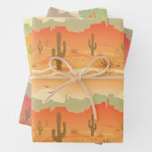 Wüstenkaktus Landschaftsumgehungspapier-Sets Geschenkpapier Set (Beispiel)