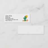 Wüstenkaktus Mini Visitenkarte (Vorne/Hinten)