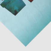 Wüstenkaktus Pflanze Aquarellfarben Seidenpapier (Detail)