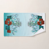 Wüstenkaktus-Pflanze Badhandtuch Set (Handtuch)