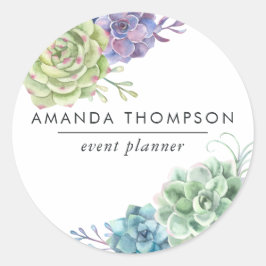 Wüstenkaktus Runder Aufkleber