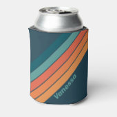 Wüstenkaktus Sonnenaufgangsstreifen mit Namen Dosenkühler (Kanne Rückseite)