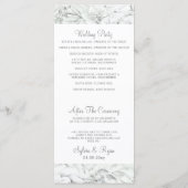 Wüstenkaktus Succulents Hochzeitsprogramme Programm (Rückseite)