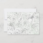 Wüstenkaktus Succulents Wedding rsvp Karte (Rückseite)