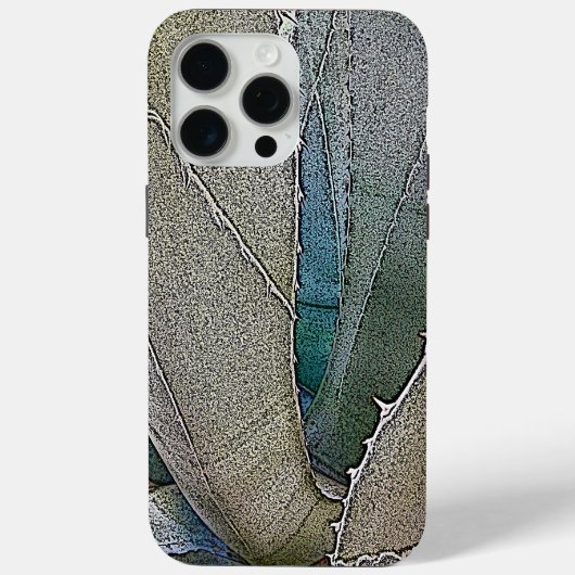 Wüstenkaktus Sukkulent Digitale Kunst Case-Mate iPhone Hülle (Rückseite)