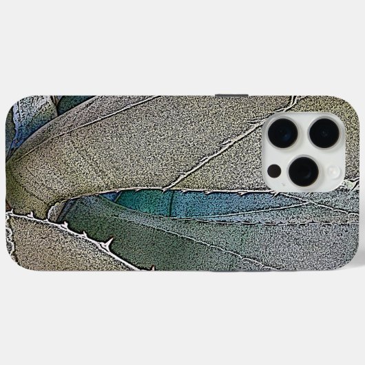 Wüstenkaktus Sukkulent Digitale Kunst Case-Mate iPhone Hülle (Rückseite (Horizontal))