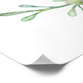 Wüstenkaktus Sukkulents Brautparty Willkommen Poster (Ecke)