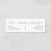 Wüstenkaktus & Sukkulents Chic Watercolor-Muster Mini Visitenkarte (Rückseite)