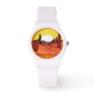 Wüstenkaktus Sunset Thunder_Cove Armbanduhr