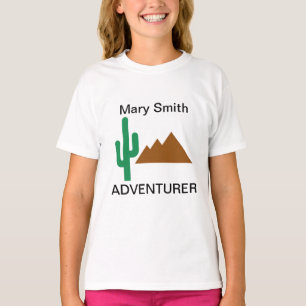 Wüstenkaktus und Berge T-Shirt