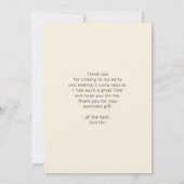 Wüstenkaktus und Gebirge Dankeskarte (Rückseite)