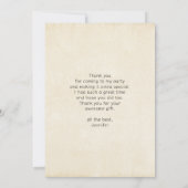 Wüstenkaktus und Gebirge Dankeskarte (Rückseite)