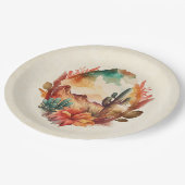 Wüstenkaktus und Gebirge Pappteller (Schrägansicht)