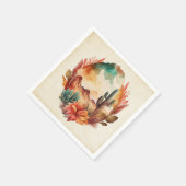 Wüstenkaktus und Gebirge Serviette (Ecke)