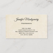 Wüstenkaktus und Gebirge Visitenkarte (Rückseite)