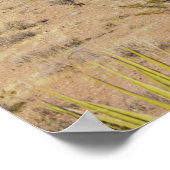 Wüstenkaktus und Pflanze Poster (Ecke)