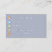 Wüstenkaktus Visitenkarte (Rückseite)