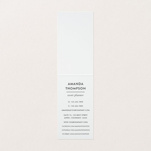 Wüstenkaktus Visitenkarten (Innenseite Aufgefaltet)