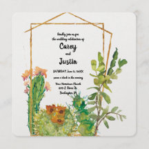 Wüstenkaktus Watercolor Wedding