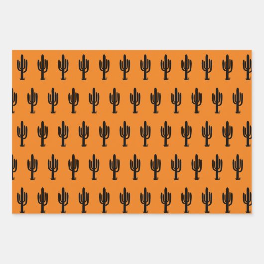 Wüstenkaktus Wrapping Paper Set Geschenkpapier Set (Vorderseite 2)