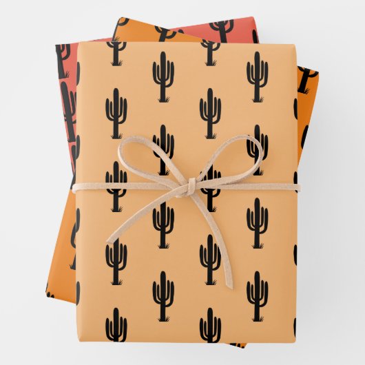 Wüstenkaktus Wrapping Paper Set Geschenkpapier Set (Beispiel)