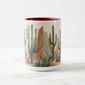 Wüstenkaktusgarten | Südwestliche Kaffeetasse (Zentrum)