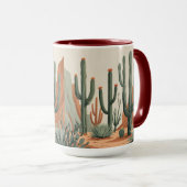Wüstenkaktusgarten | Südwestliche Kaffeetasse (VorderseiteRechts)
