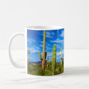 Wüstenkaktuslandschaft, Arizona Kaffeetasse