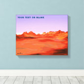 Wüstenkalm Leinwanddruck (Insitu (Holzboden))