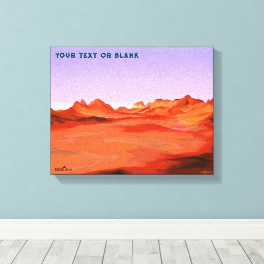 Wüstenkalm Leinwanddruck (Insitu (Holzboden))