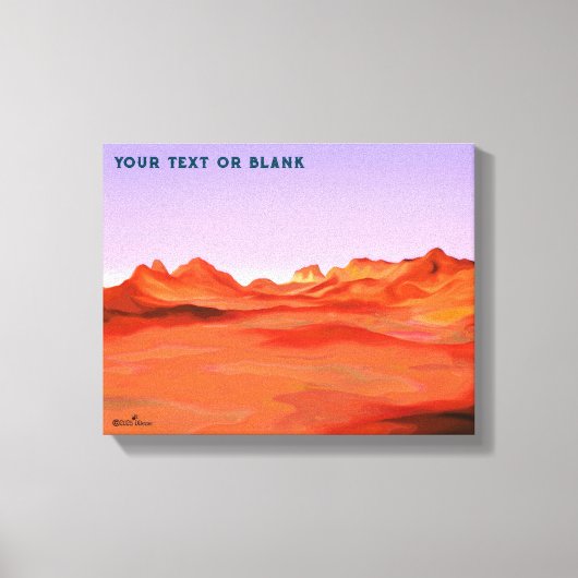 Wüstenkalm Leinwanddruck (Vorderseite)