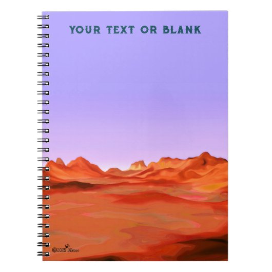 Wüstenkalm Notizblock (Vorderseite)